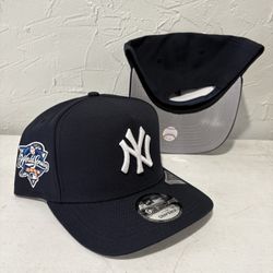 MLB New Era New York Yankees Navy Blue 2000 World Series Patch 9fifty A Frame SnapBack Hats 
