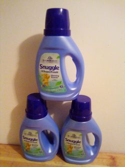 Snuggle + Super Fresh Morning Breeze Fabric Softener 26.8 FL Oz 3/$10