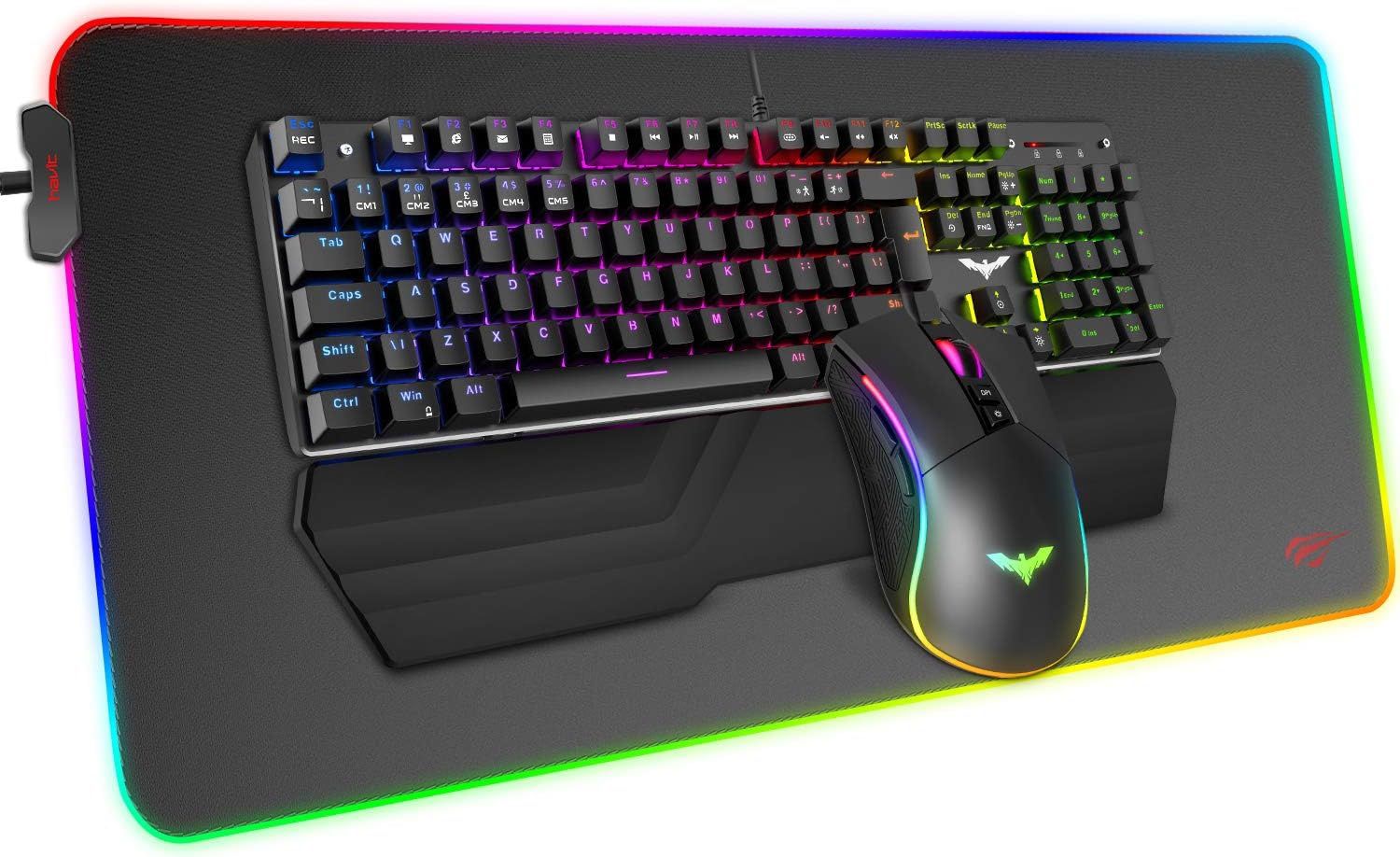 Havit RGB Gaming Mechanical Keyboard And Mouse Set