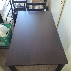 Espresso Dark Brown Dining Table 