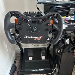 Fanatec CSL Gt wheel and base with pedals