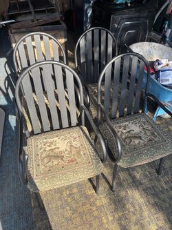 Metal cloth chairs