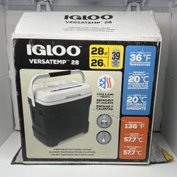 Igloo Versatemp 28qt Portable Thermoelectric Cooler Gray