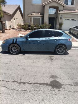 Subaru Impreza sport hatchback 09 automatic blue decals works great