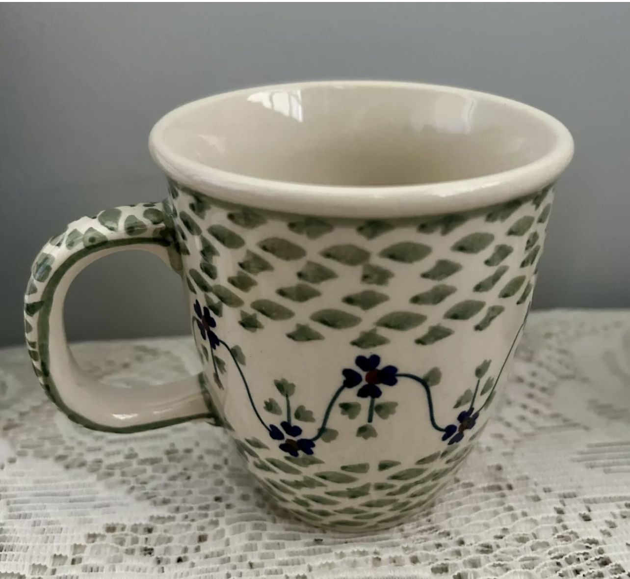 Beautiful Polish Pottery Mug