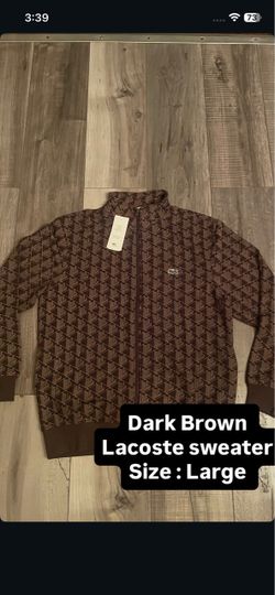 Lacoste Crewneck zip up
