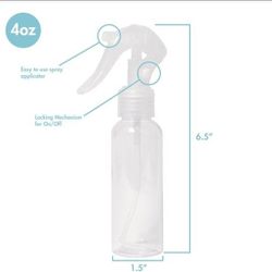 4oz Clear 24-410 PET Round Plastic Bottle With Fine Mist Sprayer (5,520 Qty) Thumbnail