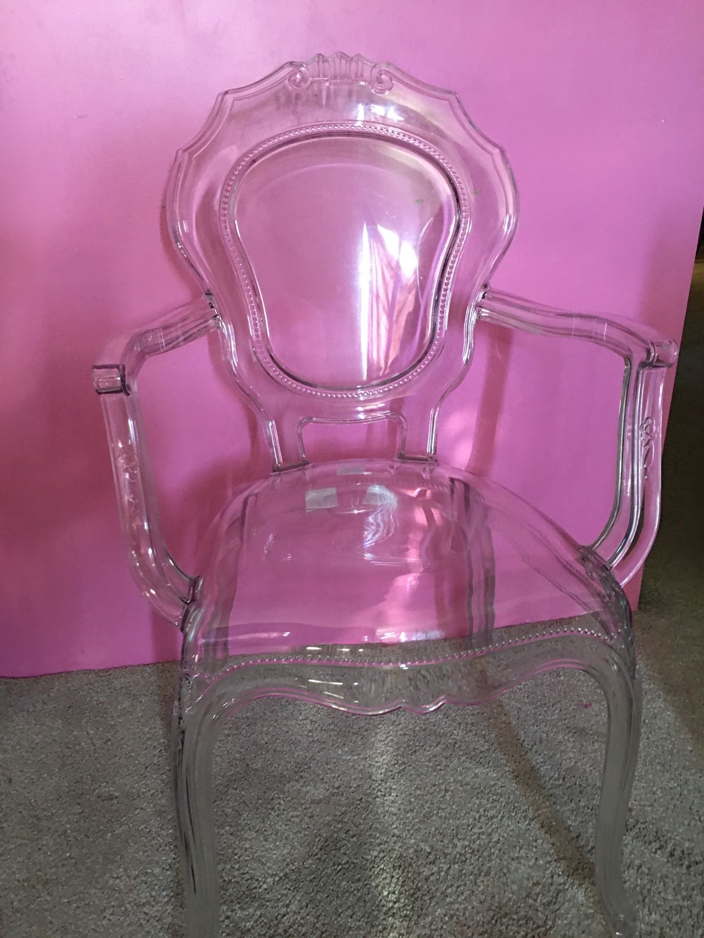 Clear Vanity Chair