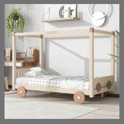 Wooden car bed - twin
