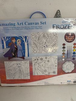 Disney Frozen II Amazing Art Canvas Painting Set – Create Your Own Frozen Magic!