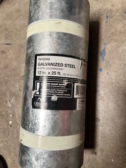 Galvanized Steel 12” x 25’ rolls