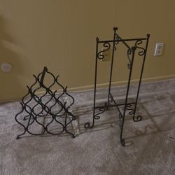 FREE Metal Bottle Rack And Plant Stand
