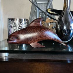 Wood Dolphin Home Decor