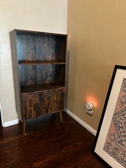 Mid-Century Modern Bookcase with Cabinet