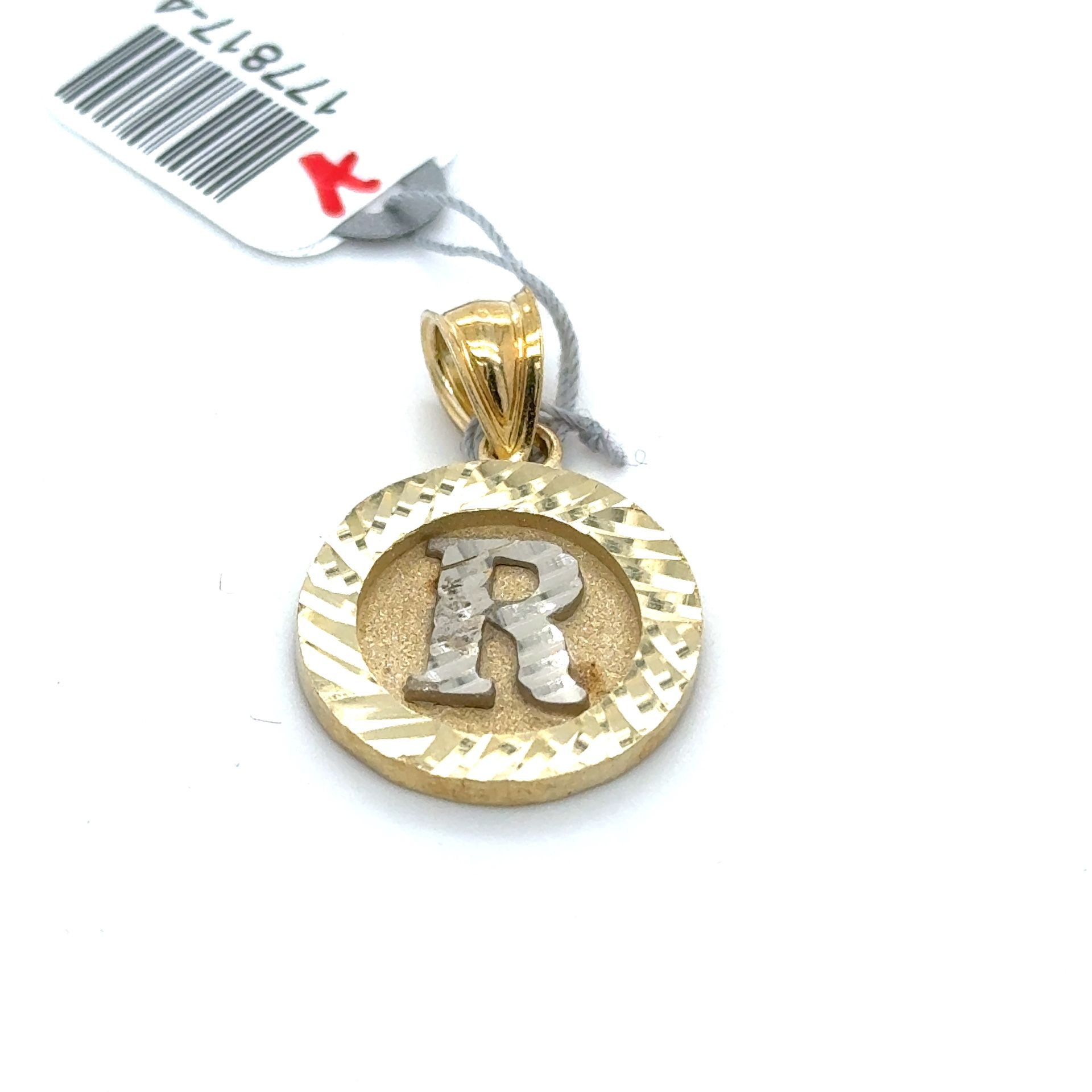 Diamond Cut Letters 14k Yellow Gold Diamond-cut Letter A Initial Charm