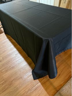 Black rectangle table cover