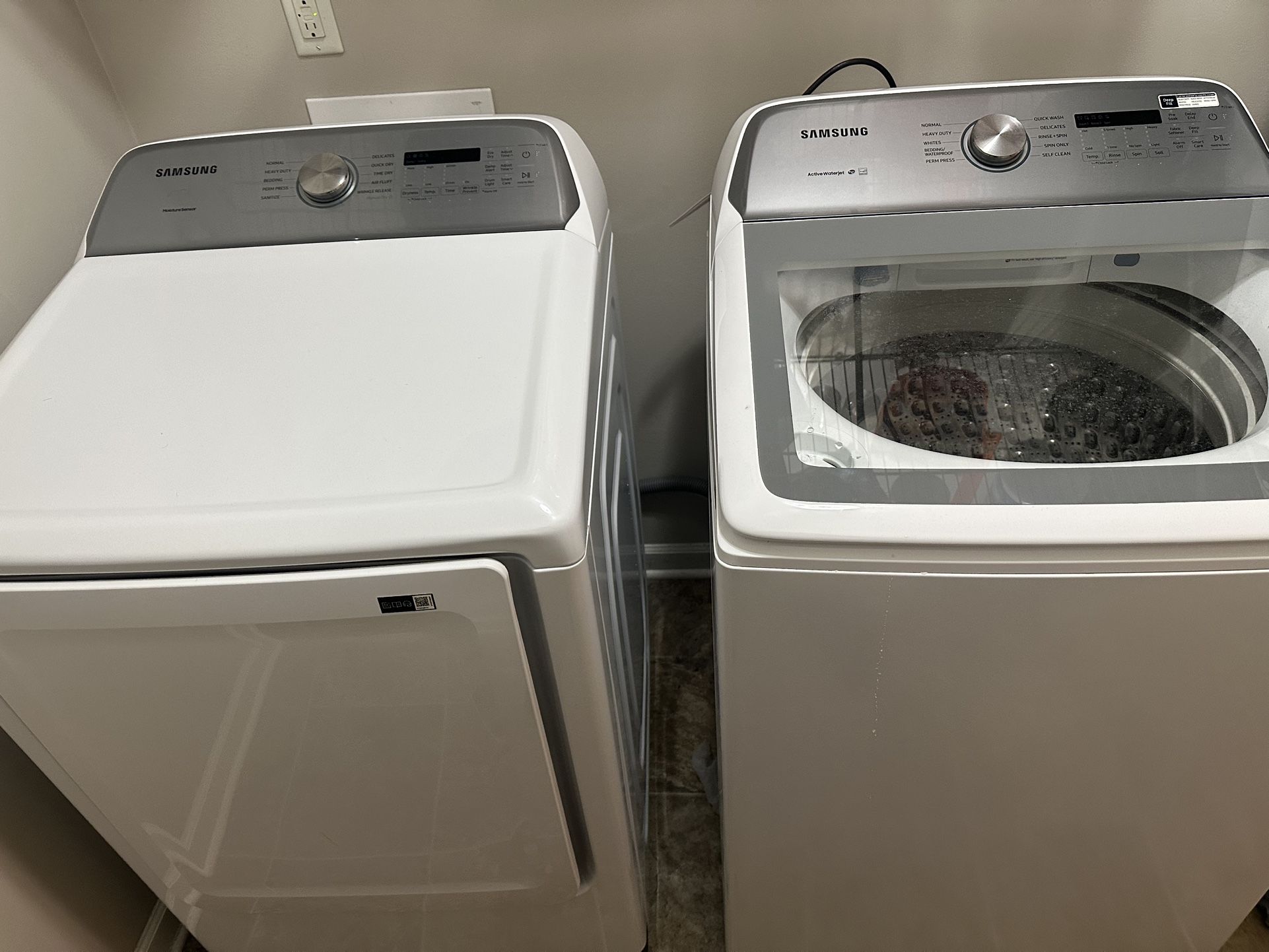 Samsung washer & dryer.