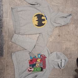 Boys' Superhero Sweatshirts, Gray, Size 6/7/8