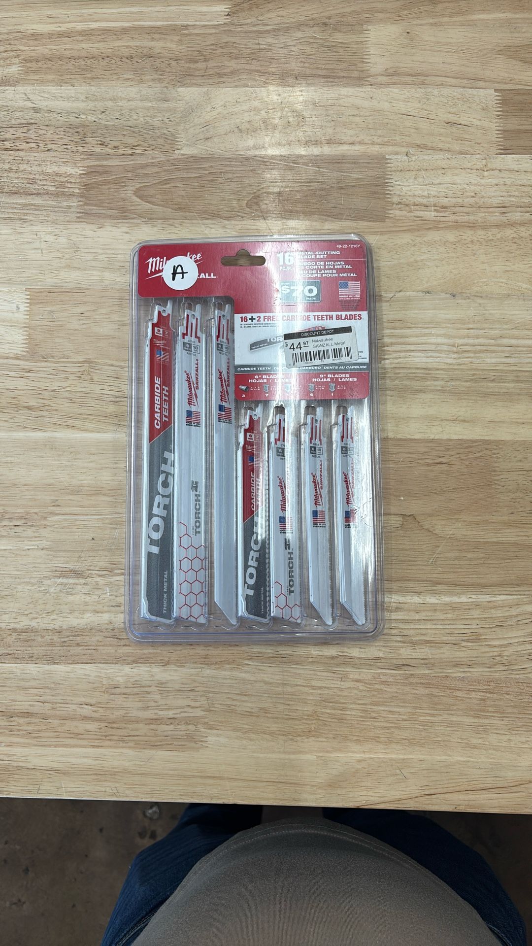 Milwaukee SAWZALL Metal Cutting Bi-Metal Reciprocating Saw Blade Set (16-Piece) with 2 Carbide Blades