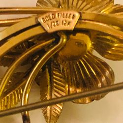 Beautiful Vintage Brooches Gold Filled 12 Carats 1/20