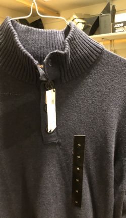New Banana Republic Button Mock-Neck Sweater XL