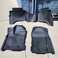 2019-23 Ford Ranger Super Crew Husky All Weather Floor Mats
