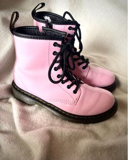 Dr Martens Pink Boots Girls Size 3 doc martens