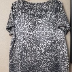Shirt With Shades Of Grey, Black And White