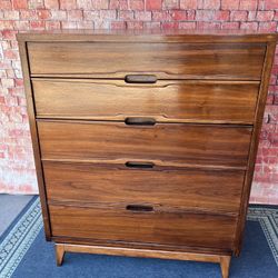 MCM Dresser Vintage Solid Wood Mid Century Modern 