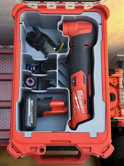 Milwaukee M12 FUEL Oscillating Multi-Tool PACKOUT Insert – Tool, Battery & Blade Organizer
