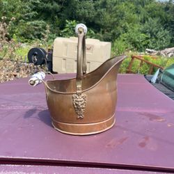 brass lions head scuttle bucket