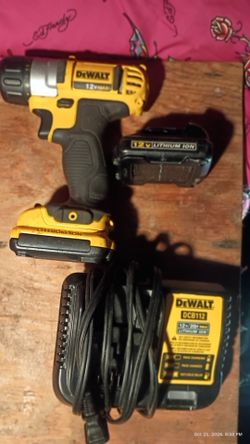 DeWalt 12V Max Impact Driver with 2 Batteries and Charger