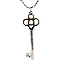 Tiffany & Co. Crown Key Pendant With 34" Bead Chain