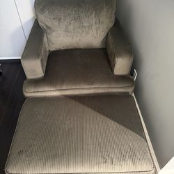 Chair with matching Ottoman