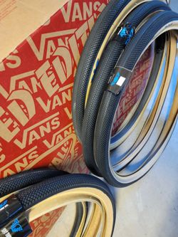 SE Speedster BMX Bike Tires Black with Tan Sidewall