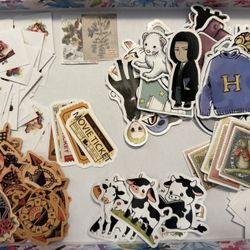 ALL OF THESE FOR $10 Scrapbook Sticker Destash