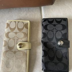 Coach snap wallets 