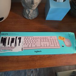 New keyboard and mouse- pink