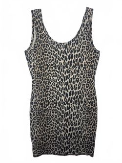 80s leopard club dress
