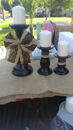 custom-made candle holders