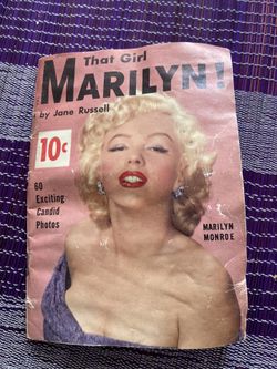 "That Girl Marilyn Monroe" By Jane Russell 60 Photo Pinups Mini Magazine 1956.
