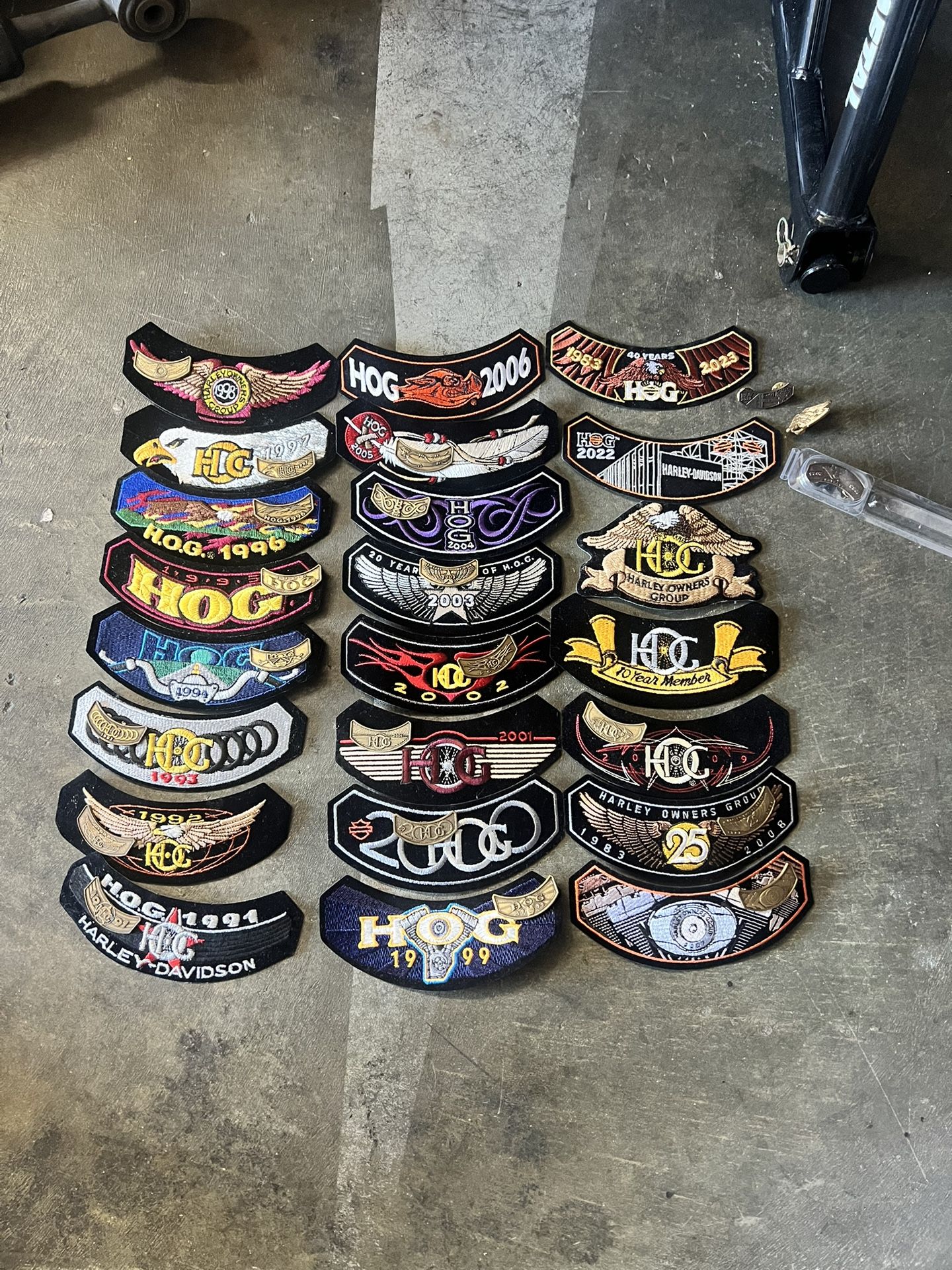Harley Owners Members Yearly Patches