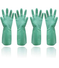 Reusable Cleaning Gloves Small Dishwashing Household Kitchen Gloves Waterproof Dish Washing Heavy Duty Gloves for Women Men Garden