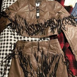Two Piece Cow Girl Outfit Small