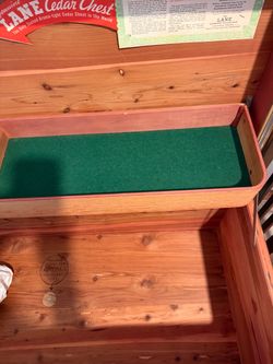 1950 antique Lane cedar chest walnut