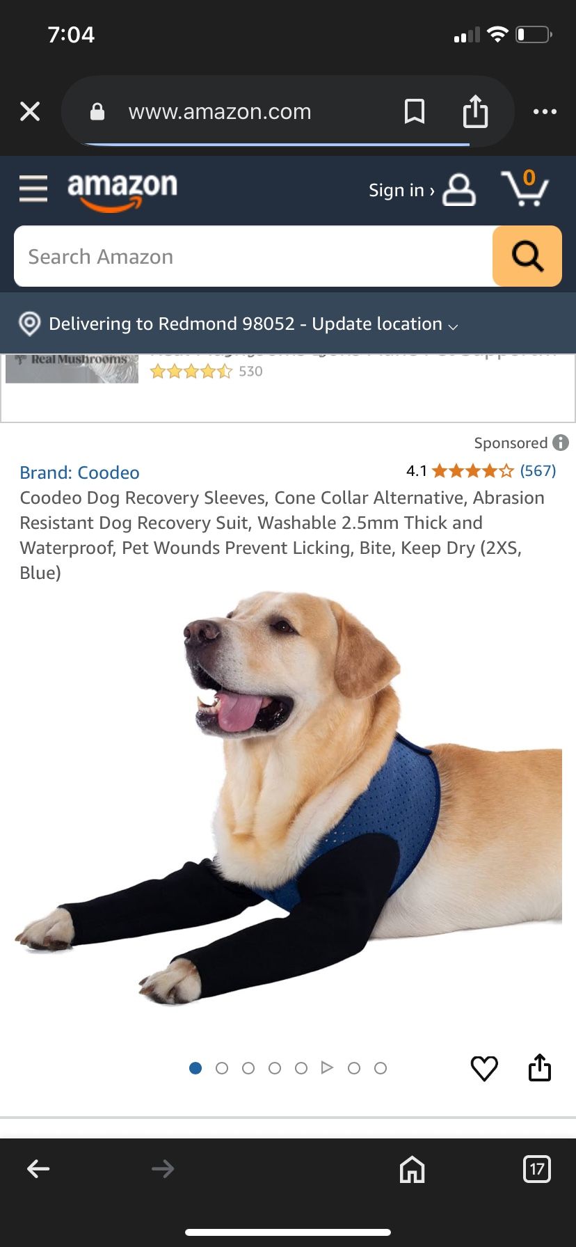 Coodeo Dog Recovery Sleeves