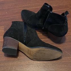 Black Suede Ankle Boots 