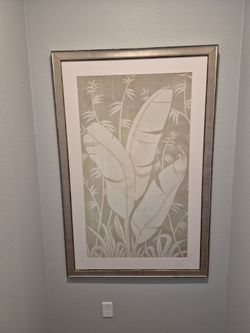 Large 58"x38" picture and frame.