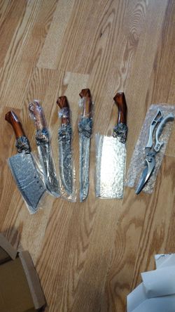 6-Piece Kitchen Knife Set with Scissors