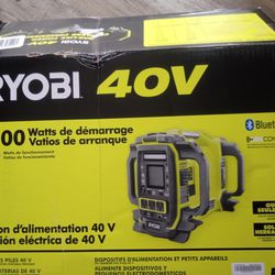 Ryobi 40 V 3000 Watt Power Station With Charger ,Duffle Bag And One 40 V Battery All New